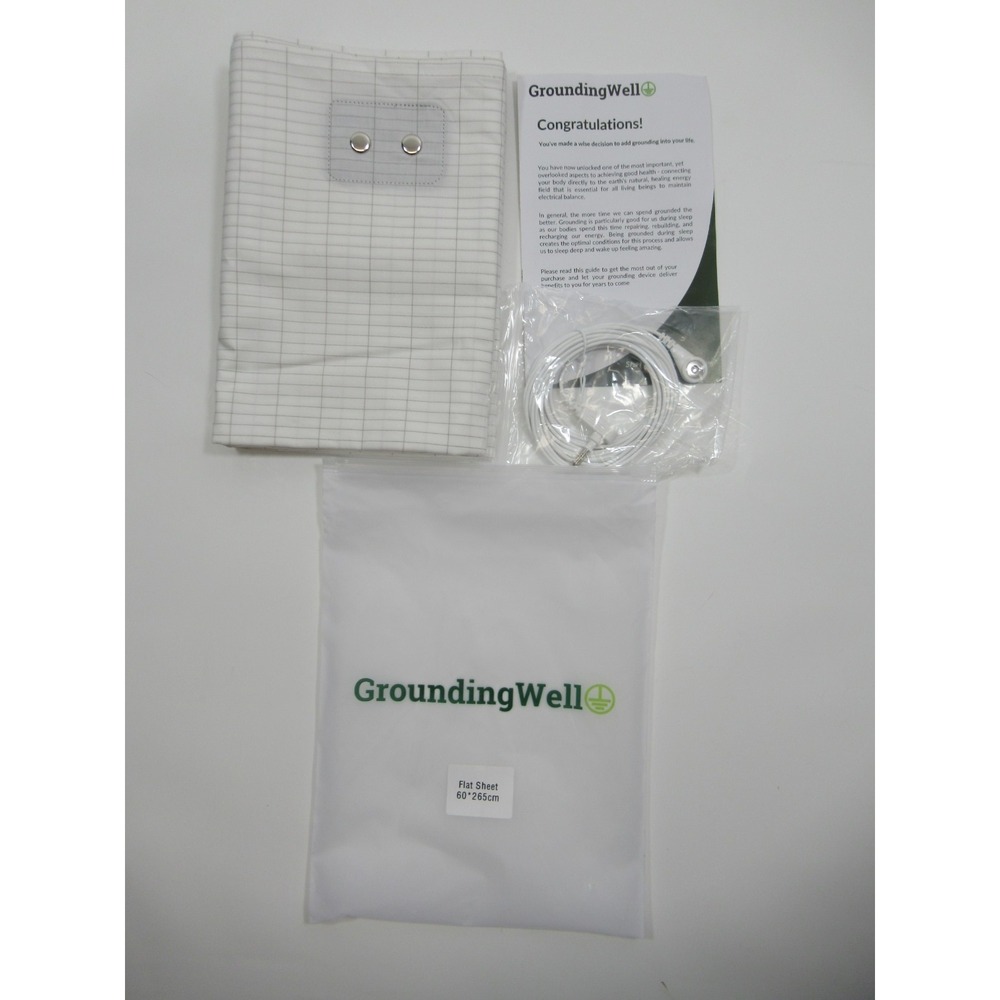 Grounding Well Flat Bed Sheet 60cm x 265cm Cotton Grounding Sheet